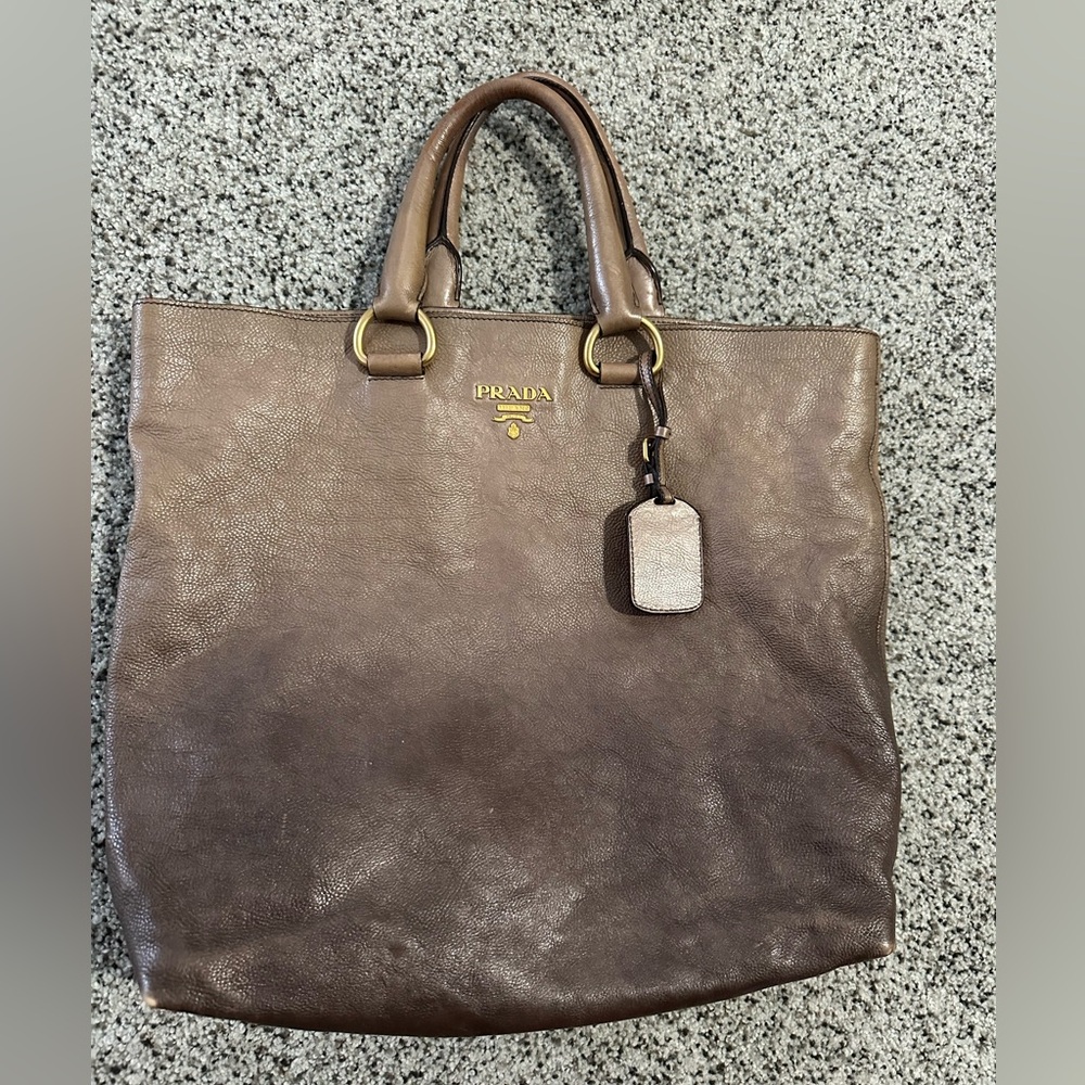 Prada Ombré shopping tote